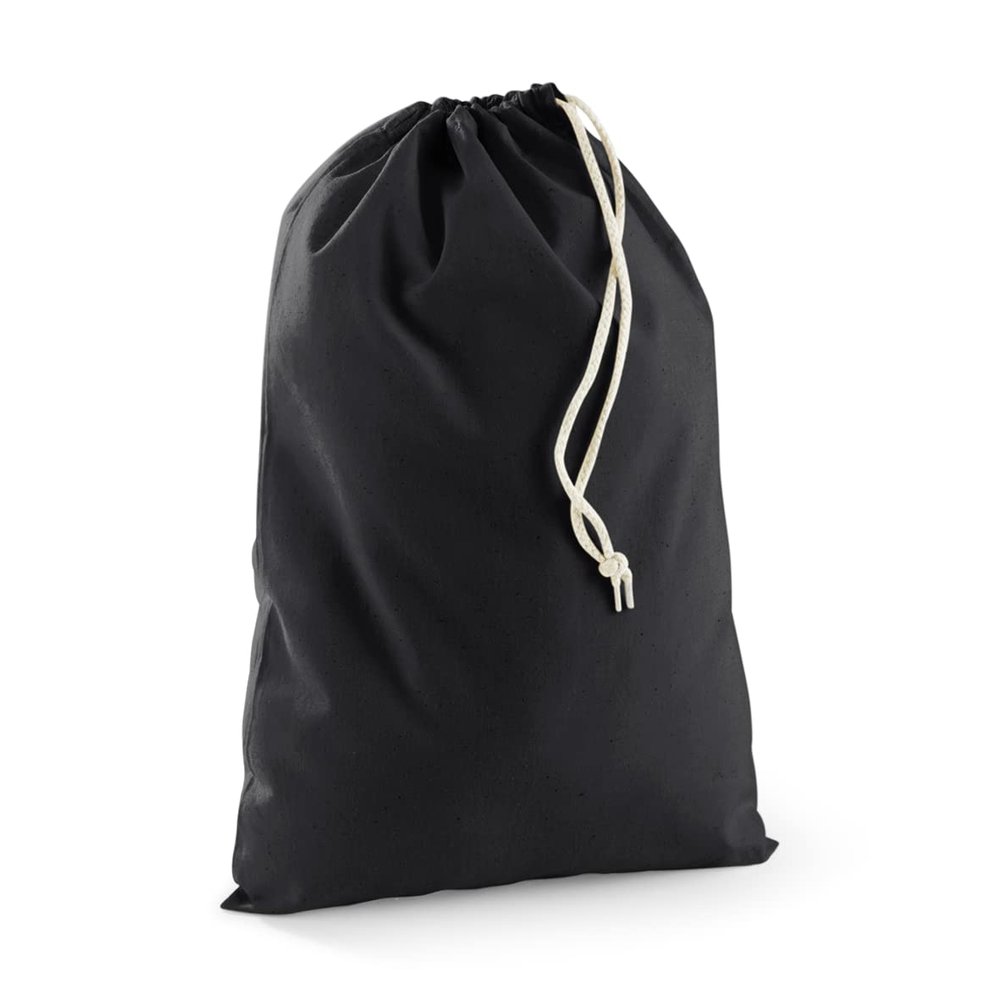 Westford Mill Cotton Recycled Stuff Bag (S) (Black)