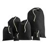 Westford Mill Cotton Recycled Stuff Bag (S) (Black) view 2