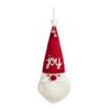 DEMDACO Santa Gnome Joy Red and White 36 x 15 Inch Polyester Knit Christmas Door Hanger view 1