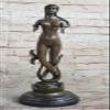 EUROPEAN BRONZE Real Bronze Nude Mermaid Sea-Maid Sea-Maiden Statue Art Figurine Decor Art view 3
