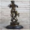 EUROPEAN BRONZE Real Bronze Nude Mermaid Sea-Maid Sea-Maiden Statue Art Figurine Decor Art view 4