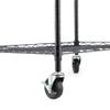 Caster Wheels for Organization & Storage Shelving, Set of 4, Casters for Metal Shelf Organizer, Replace Wire Rack Shelf Clothing Rack Leveling Feet or Plastic Wheel view 1