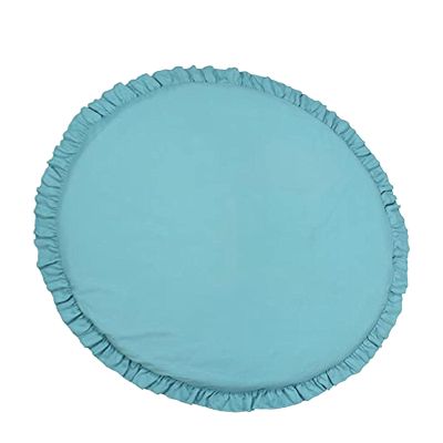 BAODAN Ruffled Babies Cotton Mat | Round Ruffled Cushion Soft Breathable Crawling Pads - Removable Design & Fine Workmanship, Suitable for Babies Kids