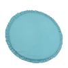 BAODAN Ruffled Babies Cotton Mat | Round Ruffled Cushion Soft Breathable Crawling Pads - Removable Design & Fine Workmanship, Suitable for Babies Kids view 1