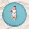 BAODAN Ruffled Babies Cotton Mat | Round Ruffled Cushion Soft Breathable Crawling Pads - Removable Design & Fine Workmanship, Suitable for Babies Kids view 3