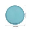 BAODAN Ruffled Babies Cotton Mat | Round Ruffled Cushion Soft Breathable Crawling Pads - Removable Design & Fine Workmanship, Suitable for Babies Kids view 4