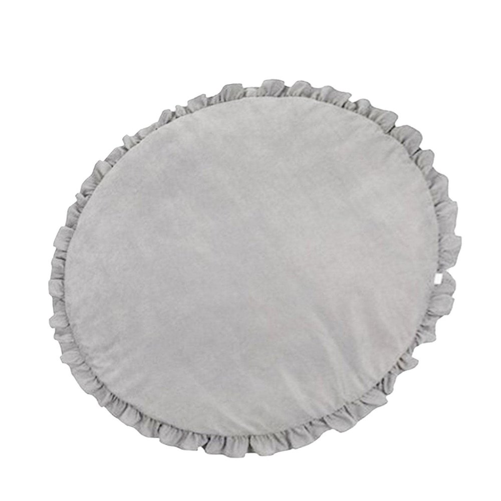 BAODAN Ruffled Babies Cotton Play Mat - Infant Play Mat Girls Boys Babies Playmat for Tummy Time,Boys Girls Bedroom Living Room Decorations, Housewarming Gifts