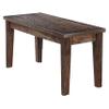 Transitional Solid Wood Dining Room Bench in Antique Natural Oak view 1