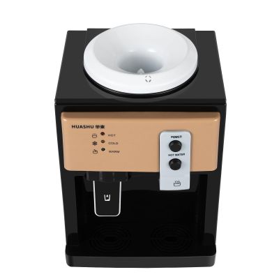 575W 110V Countertop Hot&Cold Water Dispenser,10.6 * 14.5In Top-Loading Electric Water Dispenser with Detachable Drip Tray Gives,3 Modes Water Machine for Bedroom,Livingroom,Kitchen 