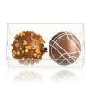 SLShePack Clear Truffle Boxes Packaging 3 1/8"x1"x1" 45 Pack Small Chocolate Wedding Favor Caramels Candy Gift Boxes Little Glass Bears Treat Boxes for Party view 1