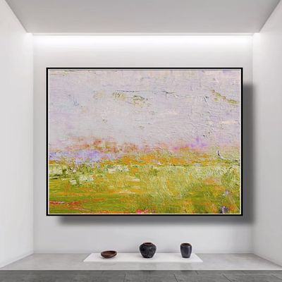 100% Handmade Abstract Oil Painting On Canvas Large Handmade Wall Art Sea Modern Bedroom Decoration 60x60 inches