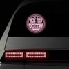 Baby on Board Sticker for Cars, Nouiroy 2PCS Kids on Board Super Strong Reflective Two Babies in Car Decals and Stickers Cute Baby Car Window Bumper Safety Warning Sign Auto Vinyl Sticker, Pink view 2