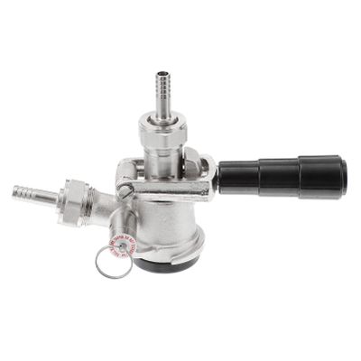 Beer Barrel Keg Coupler Stainless Steel Beer Keg Tap Distributor D Type With Relief Valve Nut Gasket for Home Brewing Accessory