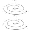 BESPORTBLE 2pcs Spiral Hanger Spiral Drying Rack Sheets and Blankets Hanging Saving Rack Square Storage Hanger Stainless Steel view 1