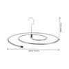 BESPORTBLE 2pcs Spiral Hanger Spiral Drying Rack Sheets and Blankets Hanging Saving Rack Square Storage Hanger Stainless Steel view 4