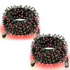 Dazzle Bright Christmas String Lights, 132FT 400 LED Connectable Green Wire 8 Modes String Lights, Waterproof Christmas Lights for Indoor Outdoor Patio Party Wedding Decorations, Red view 1