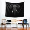 African Elephant Tapestry Wall Tapestry Large Tapestry Elephant Background African Animal Tapestry Wall Hanging (51inx60in) view 2