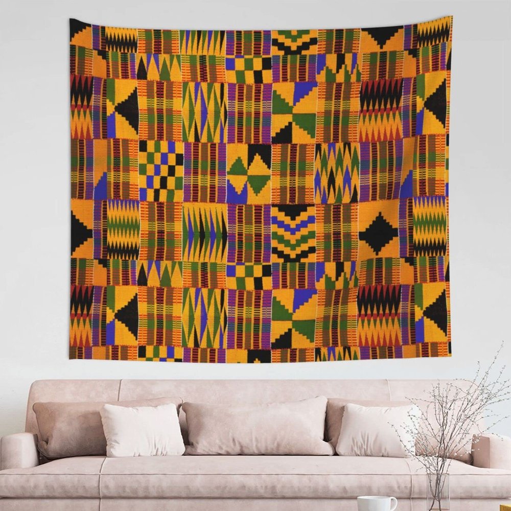 African Tapestry Wall Tapestry Large Tapestry African Art Background Tapestry Animal Wall Hanging (51inx60in)