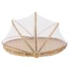 GANAZONO Woven Storage Basket Net Cover Round Tray for Home Organization for Kitchen Use for Serving Fruits Bread and Desserts view 1