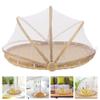 GANAZONO Woven Storage Basket Net Cover Round Tray for Home Organization for Kitchen Use for Serving Fruits Bread and Desserts view 2