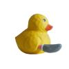 Wood Carving Yellow Duckling Statue Desktop Ornaments,Handmade Ins Animal Cute Duck Sculpture Creative Home Decoration Crafts view 1