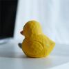 Wood Carving Yellow Duckling Statue Desktop Ornaments,Handmade Ins Animal Cute Duck Sculpture Creative Home Decoration Crafts view 3