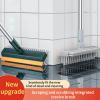 FUMANYI 3 In 1 Floor Cleaning Brush V-Shaped Floor Scrub Brush 180 Rotating Crevice Scrub Brushes Long Handle Stiff Broom Magic Bathroom Toilet Brush Household Cleaning Tools view 2