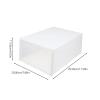 BESPORTBLE Large Transparent Shoe Storage Box 4pcs Stackable Plastic Shoes Container Organizing and Cleaning Holder view 2