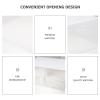 BESPORTBLE Large Transparent Shoe Storage Box 4pcs Stackable Plastic Shoes Container Organizing and Cleaning Holder view 4