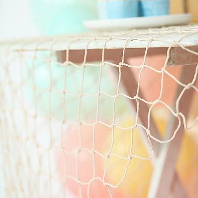 5x5 Feet Natural Decorative Fishnet Wall Table Party Wedding Events Decorations