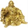 Addune Guan Yu Sitting Dragon Chair and Reading Statue Chinese Hero Figurine Handmade Fengshui Fortune Wealth Career Success Home Decor view 1