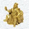 Addune Guan Yu Sitting Dragon Chair and Reading Statue Chinese Hero Figurine Handmade Fengshui Fortune Wealth Career Success Home Decor view 2