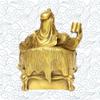 Addune Guan Yu Sitting Dragon Chair and Reading Statue Chinese Hero Figurine Handmade Fengshui Fortune Wealth Career Success Home Decor view 3