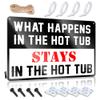 Coffee Tin Sign What Happens in The Hot Tub Stays in The Hot Tub Sign Outdoor Welcome Signs for Porch Posters for Teens ( Size : 20X30CM ) view 1