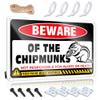 Signs for Man Cave Beware of Chipmunks Sign Boys Bedroom Decorations Home Sweet Home Sign ( Size : 30X40CM ) view 1