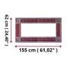 Light purple Moroccan mirror, Farmhouse horizontal mirror, Large wooden mirror, Rustic Bathroom Mirror Frame,Hanging wooden frame, Moroccan hand painted Mirror frame, (Glass not included) view 2
