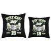 19th Birthday Boy Gamer Level 19 Begins Video Games Boys Throw Pillow view 3