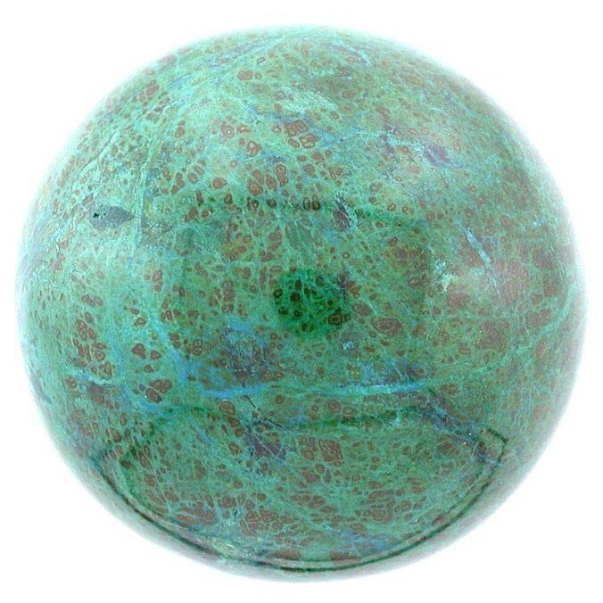 65mm 2 3/5 Inch Peru Chrysocolla Sphere Crystal Ball Gemstone Gem Stone S19