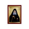 Saint Joseph icon, Handmade Greek Orthodox icon of St Joseph Hesychast of Mt Athos, Byzantine Art wall Hanging Wood Plaque, Religious Gift 7x10cm view 1