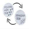 Dog Licked Them Clean Dishwasher Clean Reversible Dishwasher Magnet for Kitchen, Dogs, Pets, Housewarming, Appliances (White Marble) view 1