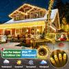 Heceltt Christmas Lights Outdoor, 403FT 1000 LED String Lights 8 Modes and Timer Memory Function Twinkle Fairy Lights IP44 Waterproof Plug in for Xmas Tree Wedding Party Holiday Decor(Warm White) view 3