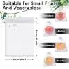Boao 200 Pcs Fruit Protection Bags Fruit Netting Bags with Drawstring for Protecting Vegetable Net Cover Reusable Mesh Bag for Garden Apple Trees(6 x 10 Inch,White) view 2