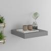 FAMIROSA 1PCS Floating Wall Shelves, Gray Wall Mounted Shelves with Invisible Brackets for Bedroom Living Room Bathroom Kitchen, Shelves for Wall Decor Storage, 9.1" x 9.3" x 1.5" view 1