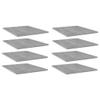 FAMIROSA 8PCS Bookshelf Boards Book Storage Shelf Replacement Panel Display, Concrete Gray 15.7"x19.7"x0.6" Engineered Wood view 1