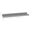 FAMIROSA Wall Shelves 4 pcs Gray 15.7"x3.5"x1.2" d,Weight-4 lbs view 2