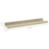 FAMIROSA Wall Shelves 4 pcs White and Sonoma Oak 15.7"x3.5"x1.2" d,Weight-4 lbs view 2