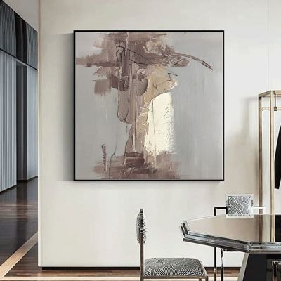 100% Hand-Painted Original Art Oil PaintingLarge Oil Painting,Colored Fluid Painting,Bed Room Wall Art, 20X20 Frameless Unstretched Painting
