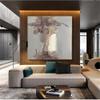 100% Hand-Painted Original Art Oil PaintingLarge Oil Painting,Colored Fluid Painting,Bed Room Wall Art, 20X20 Frameless Unstretched Painting view 4