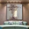 100% Hand-Painted Original Art Oil PaintingLarge Oil Painting,Colored Fluid Painting,Bed Room Wall Art, 40X40 Frameless Unstretched Painting view 2