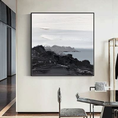 100% Hand-Painted Original Art Oil PaintingLarge Colorful Landscape Abstract,Large Original Abstract Painting,Hand Painted Textured Oil Painting, 36X36 Frameless Unstretched Painting